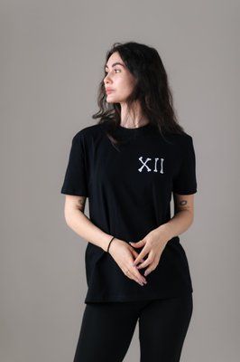 Футболка&nbsp;База Unisex "Каре" Чорна FK фото