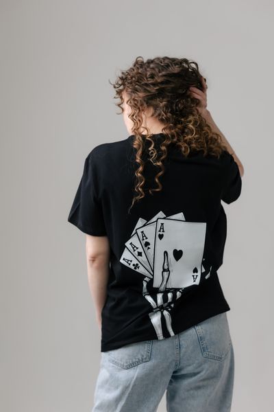 Футболка&nbsp;База Unisex "Каре" Чорна FK фото