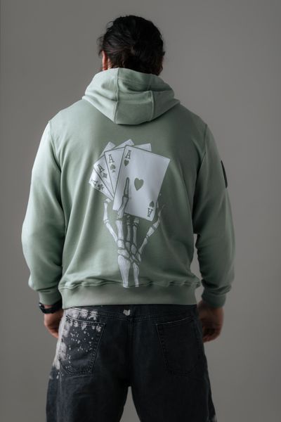 Худі весна/осінь&nbsp;Unisex "Каре" Оливка HVOK фото