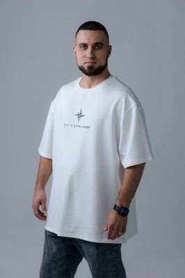 Футболка Oversize Unisex "Друг" Молоко FOD12 фото