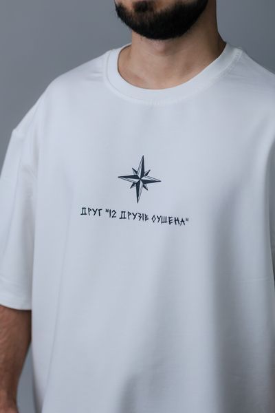 Футболка Oversize Unisex "Друг" Молоко FOD12 фото
