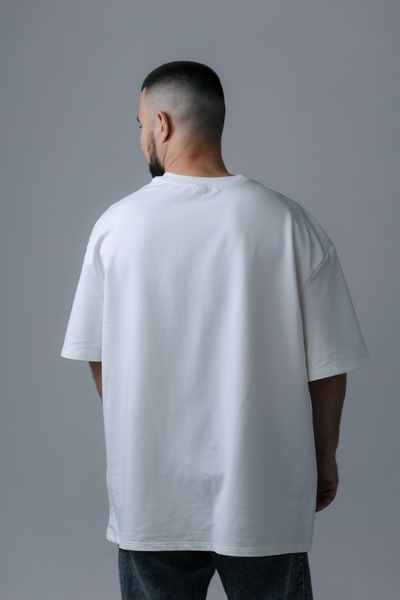 Футболка Oversize Unisex "Друг" Молоко FOD12 фото