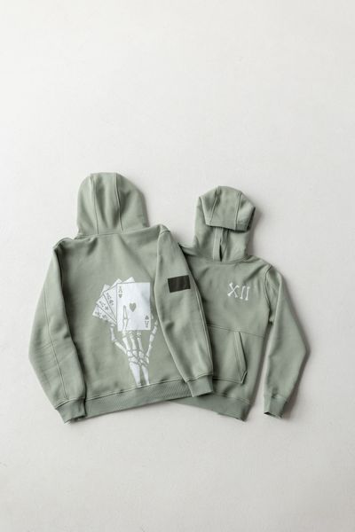 Худі тепле&nbsp;Unisex "Каре" Оливка HTK фото