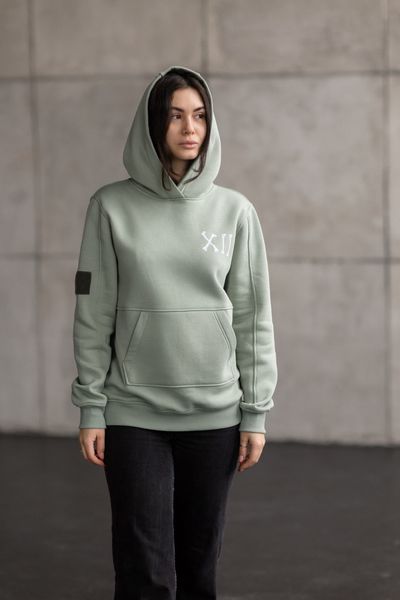 Худі тепле&nbsp;Unisex "Каре" Оливка HTK фото
