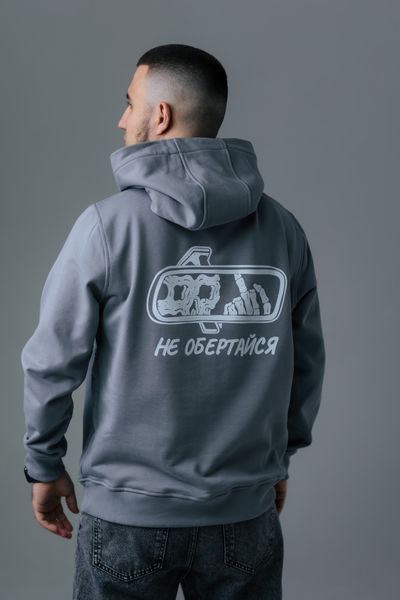 Худі весна/осінь&nbsp;Unisex "Не обертайся" Сіре HVONO фото