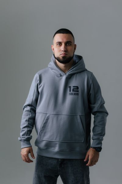 Худі весна/осінь&nbsp;Unisex "Не обертайся" Сіре HVONO фото