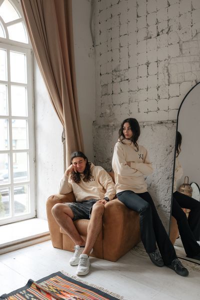 Худі весна/осінь&nbsp;Unisex "Руки" Ваніла HVORV фото