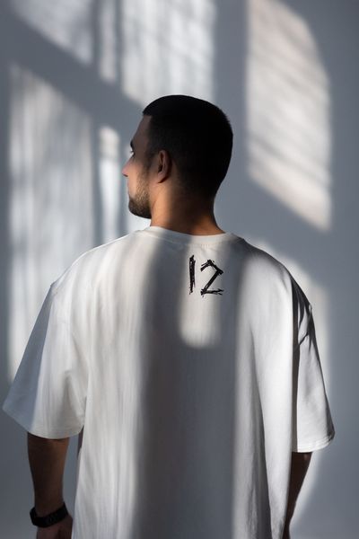 Футболка Oversize Unisex "12" Молоко FO12 фото