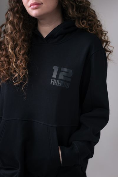 Худі весна/осінь&nbsp;Unisex "Не обертайся" Чорне HVONO4 фото