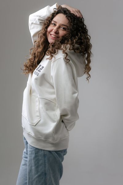 Худі весна/осінь&nbsp;Unisex "Руки" Біле HVORB фото