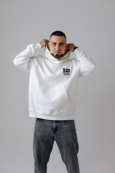 Худі весна/осінь&nbsp;Unisex "Руки" Біле HVORB фото